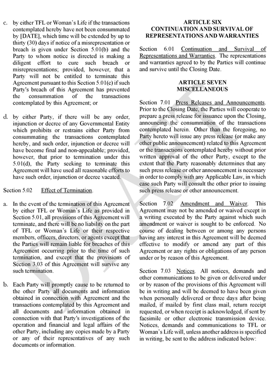 Merger Agreement - Page 4